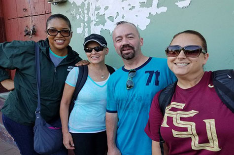 nsu's drs vanessa anton, jim ferrell, lisa bisogno, and allyson watson in nicaragua