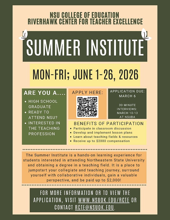 RCTE Summer Institute 2026 Flyer