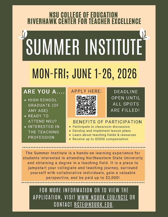 RCTE Summer Institute 2026 Flyer